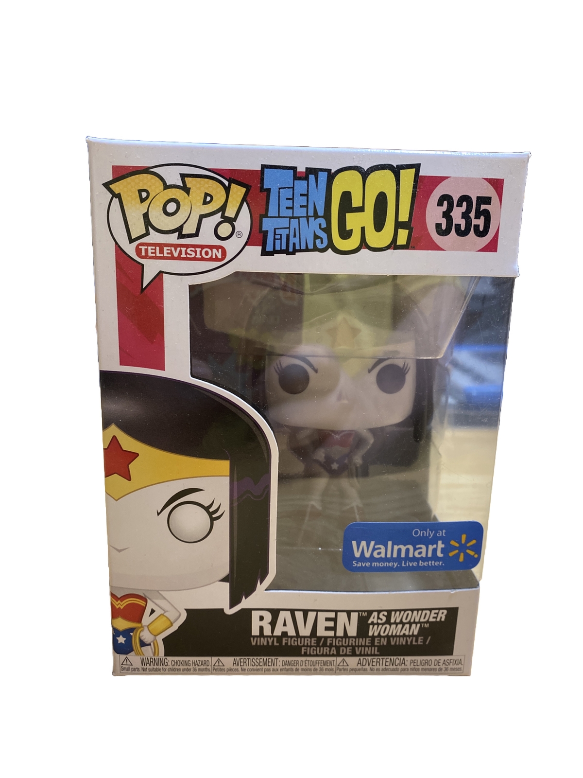 Funko Pop Teen Titans Go Raven As Wonder Woman #335 Exclusivo De Walmart