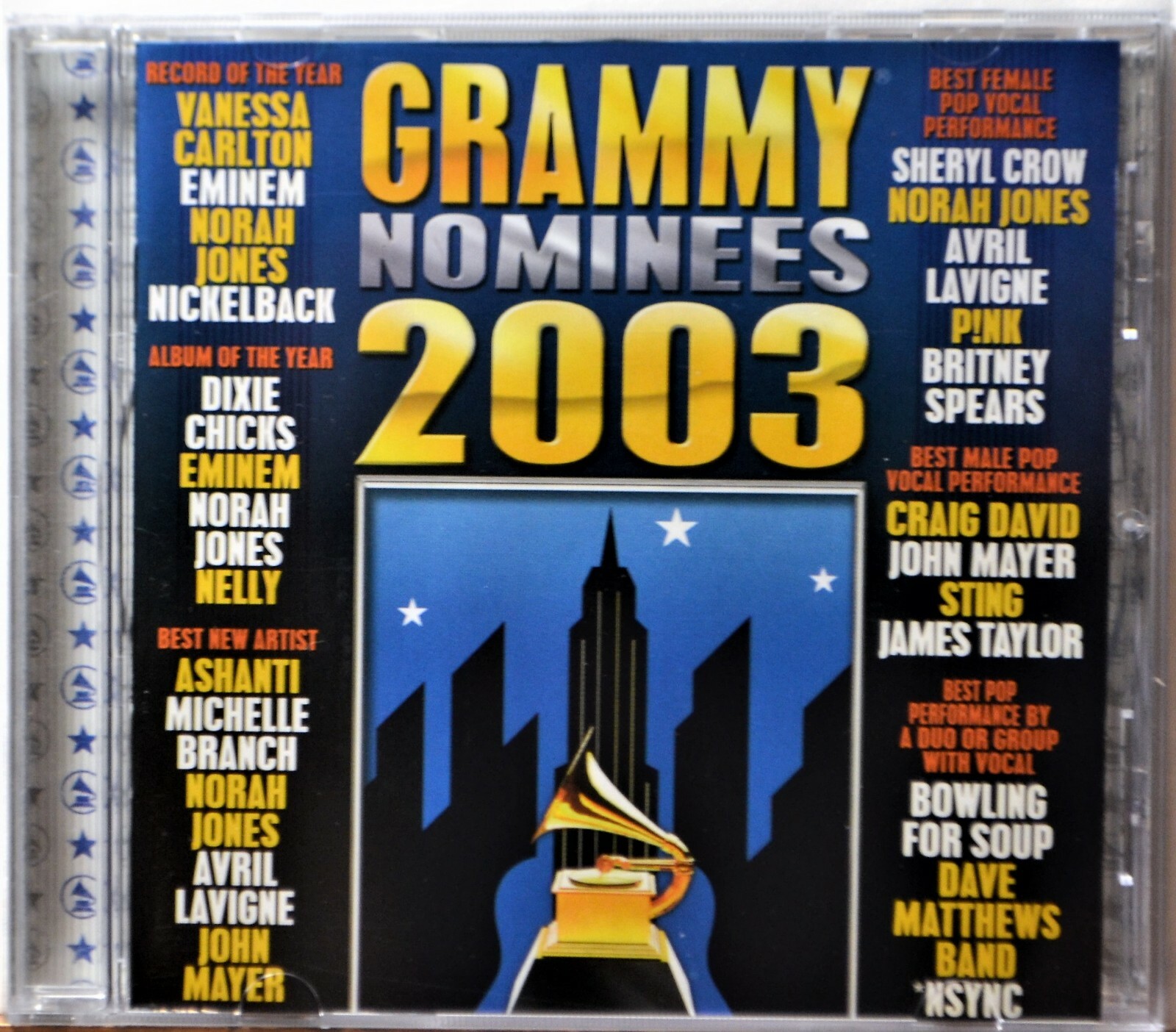 CD Grammy Nominees 2003 John Mayer Eminem Nickelback Norah Jones Dave Matthews 81227384326 eBay