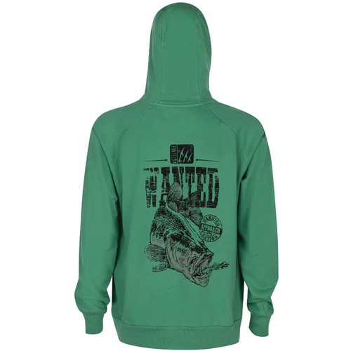 Fintech Wanted Bass Point Breeze Fleece Pullover Hoodie - Frosty Spruce - Picture 4 of 4