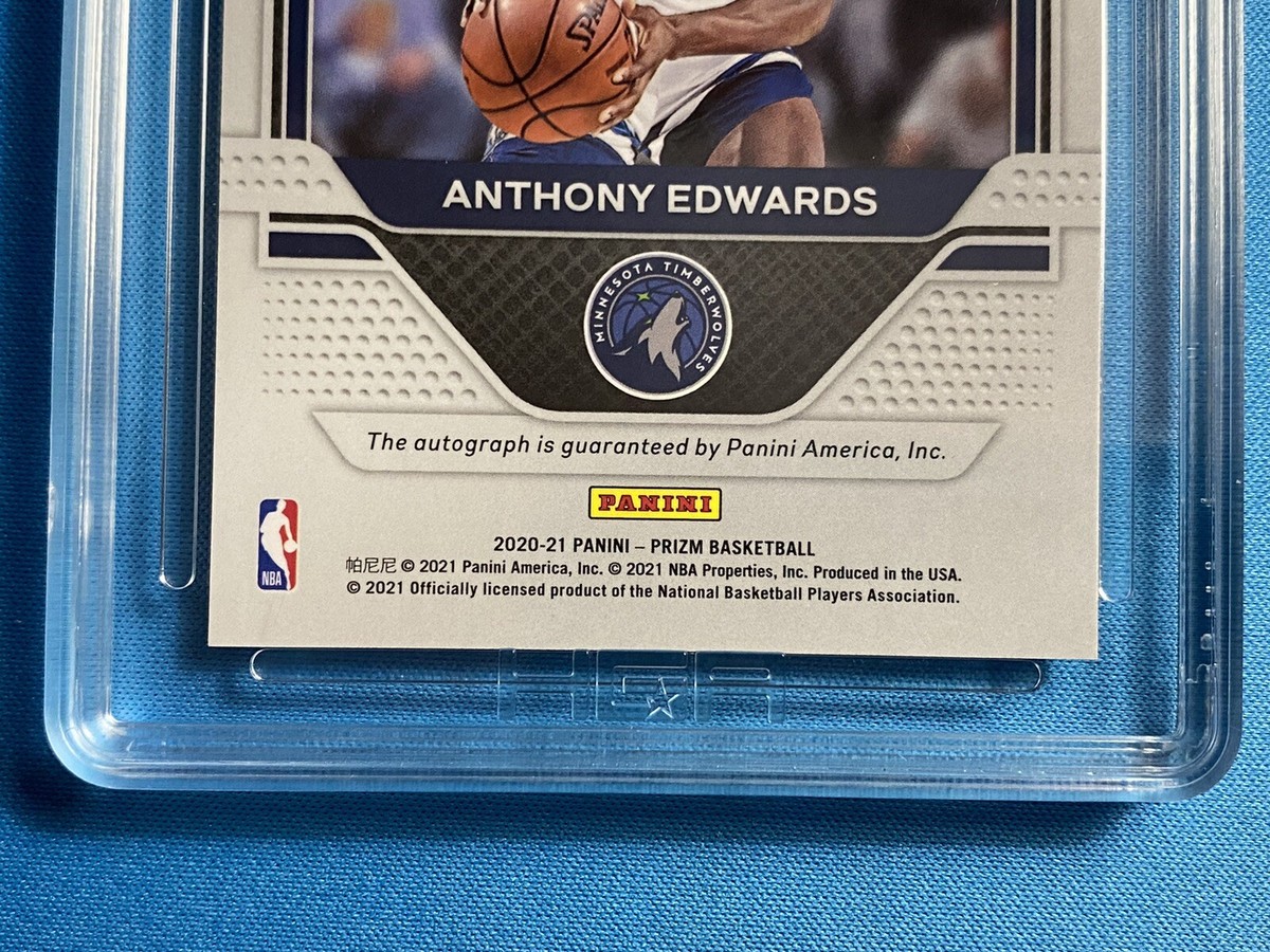 Anthony Edwards Auto RC Rookie Card 2020-21 Panini Prizm Anthony Edwards Auto RC Rookie Card 2020-21 Panini Prizm