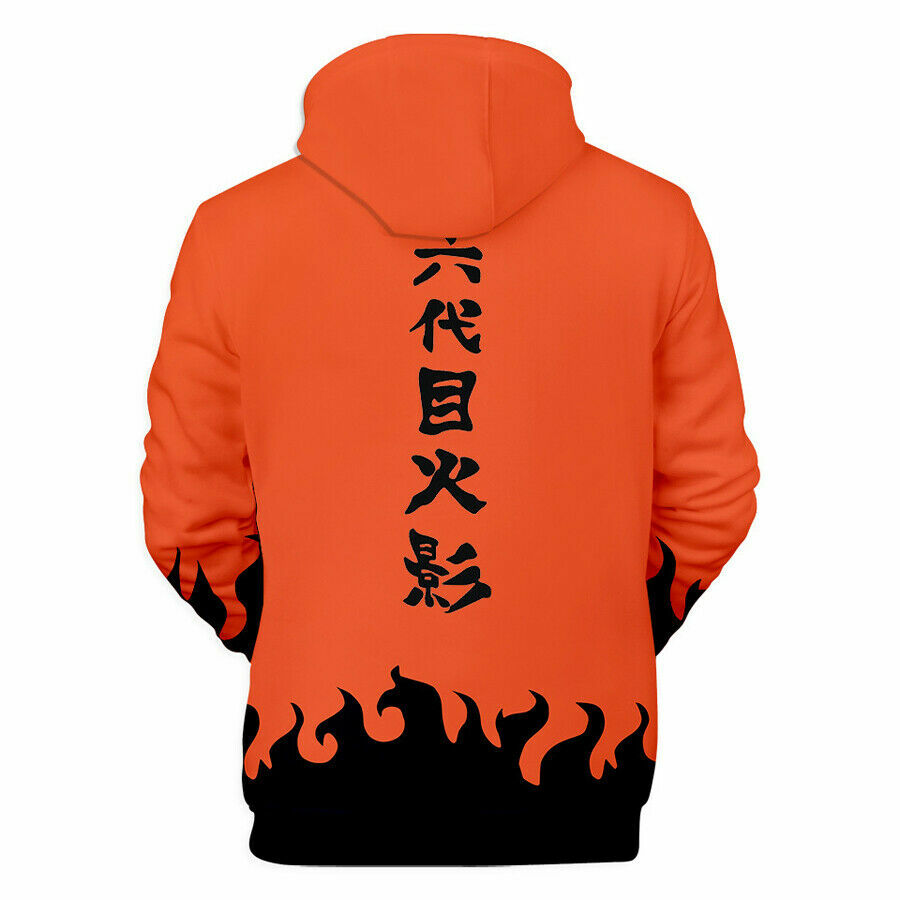 Anime Naruto Hokage Ninjia Hoodie Sweatshirts Pullover Hooded Coat Jacket  Unisex | eBay