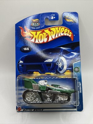 Hot Wheels 2003 #166 Alt Terrain #6/10 Treadator Green Black Chrome 57155 (62)