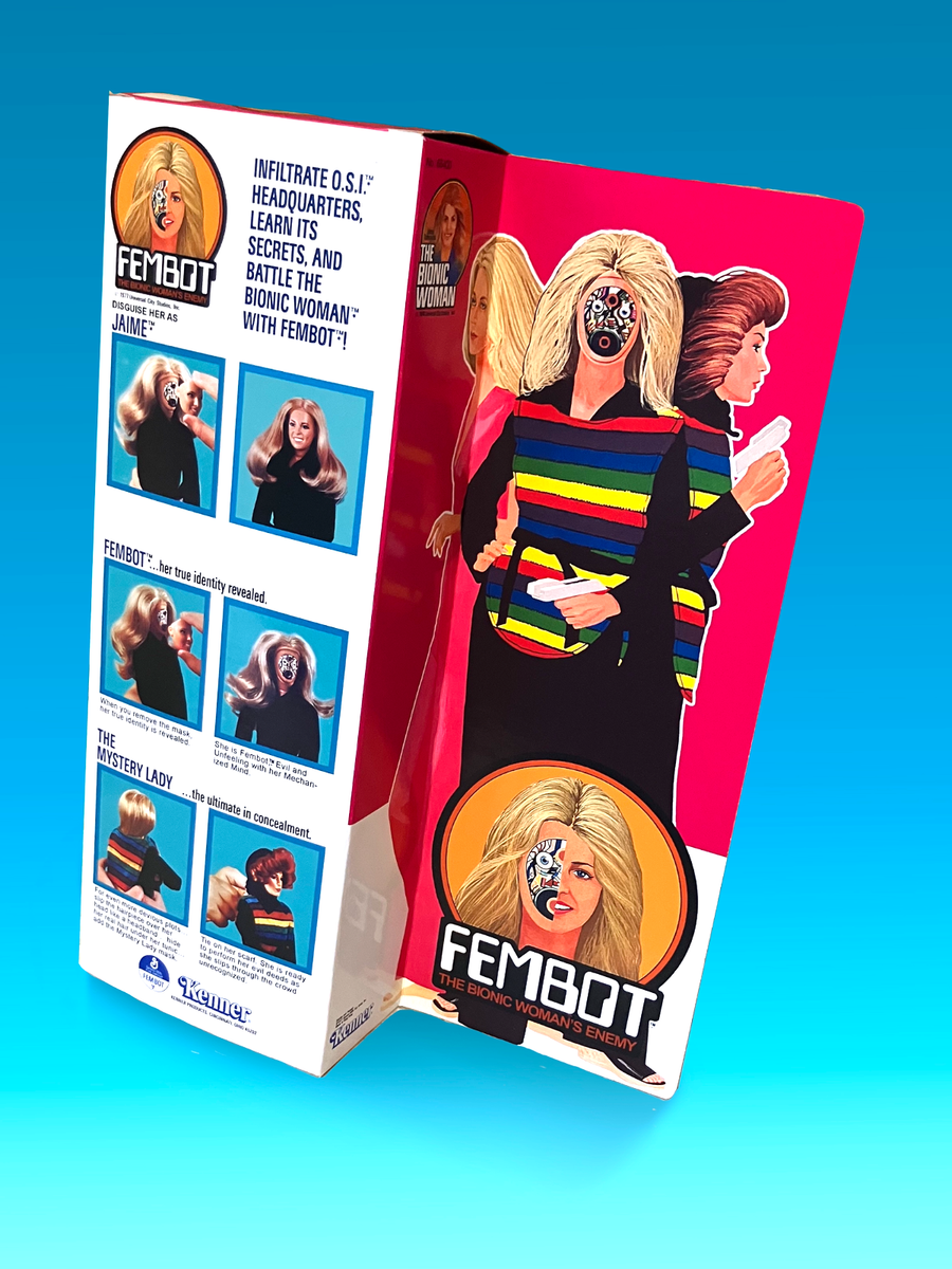Kenner Fembot フィギュア Restored Kenner FEMBOT (bionic woman nemesis) box (only) | eBay