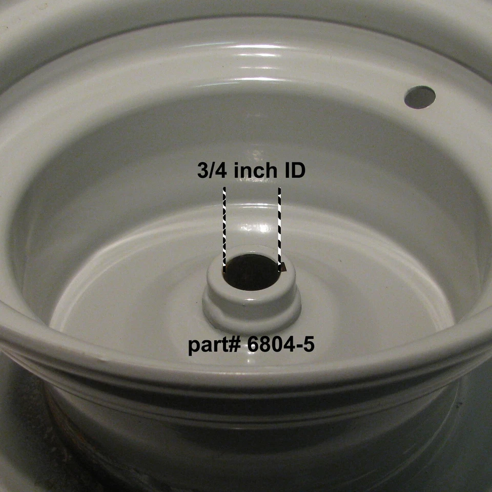 8" RIM WHEEL Drive Axle 8x5.375 for 20x7.00-8 20x8.00-8 20x9.50-8  tire size - Image 2 of 4