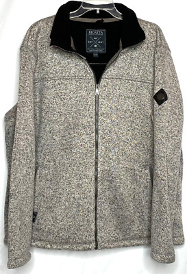 Regatta Great Outdoors Full Zip Fleece Lined Thick Gray Black Jacket 2XL XXL