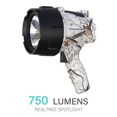 GOODSMANN Realtree AP-Snow Outdoor Handheld Spotlight LED 750 Lumen Rechargeable