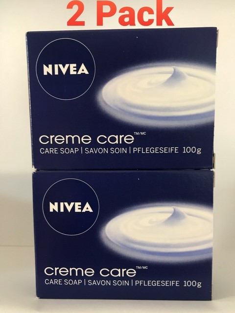 NIVEA Soap Creme Care Bar 100g ( 2 Pack) for sale online ...