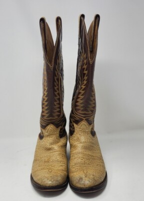 Tony Lama western boots 6326 Men's 9 B Vintage 1981. Cowboy