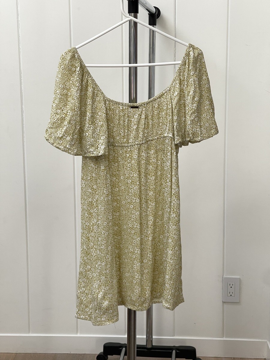 curvy green dress Unique Vintage Green & Gold Star Swing Dress – Retro Glam main image 1