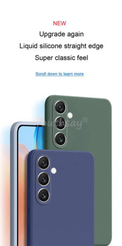 For Samsung Galaxy S24 FE Case Silicone Plain Protect Cover Samsung S24 FE S23 F - Picture 5 of 108
