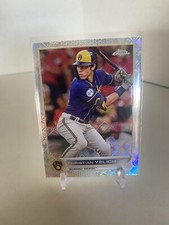 2022 Topps Chrome Logofractor #106 Christian Yelich Brewers