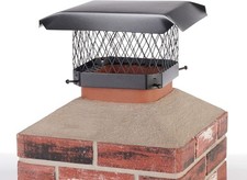 NEW Shelter 9" X 9" Single Flue Bolt-On Chimney Cap, Fully Assembled, Galvanized