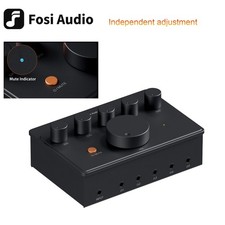 Fosi Audio PH05 Headphone Distribution Amplifier, Stereo 1-in-5-out, 16-300Ω IEM