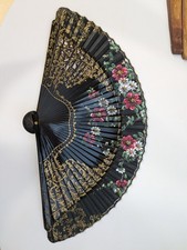 vilches - Sierpes - Sevilla Spanish Fan Hand-Painted vintage