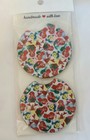 Set Of 2 Made Neoprene Car Coasters - Other styles available - see listing