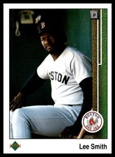 1989 Upper Deck #521 Lee Smith Boston Red Sox Baseball Card