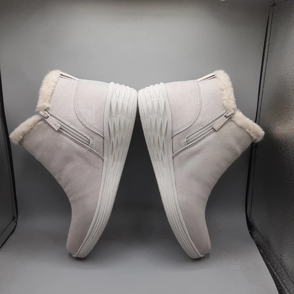 Botín Ryka Nimbus para mujer 7M beige topo ribete de piel al tobillo A5 Foto 3 de 4