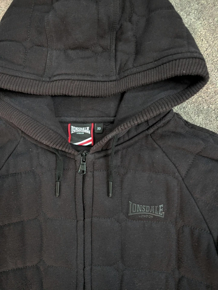 Lonsdale quilted hoodie - Image 3 of 4