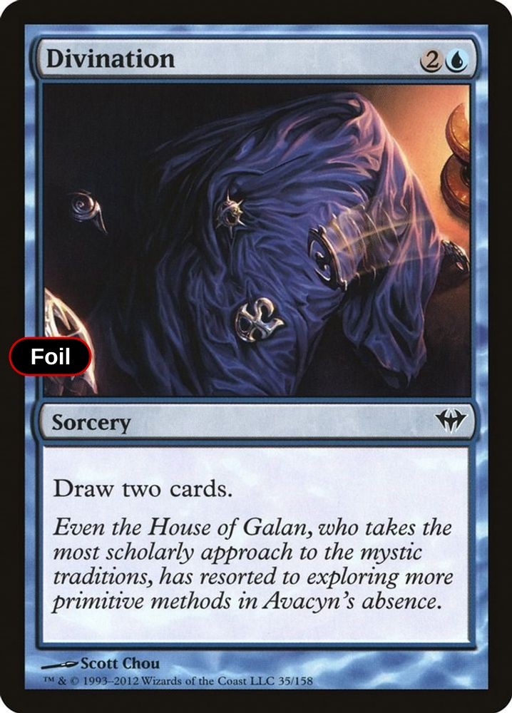 Divination Foil Dark Ascension LP MTG 35