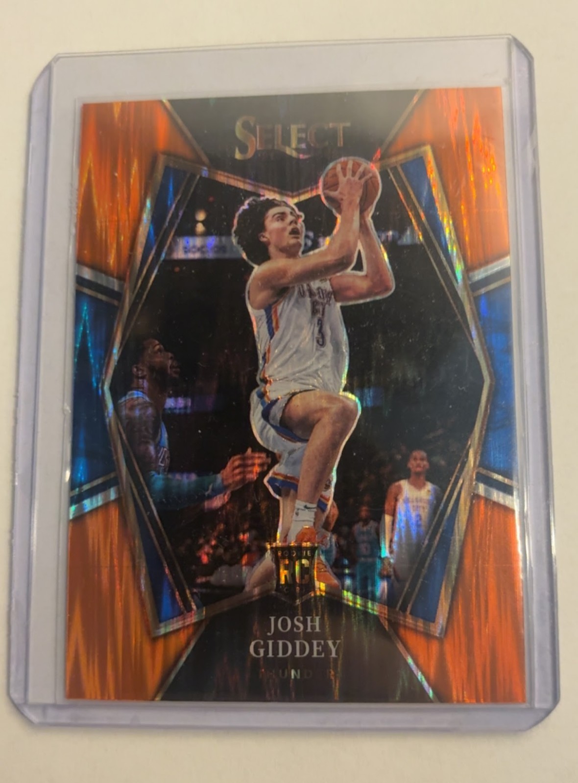 Josh Giddey 2021-22 Panini Select - Premier Level #143 Orange Flash Prizm (RC)
