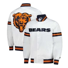 Men's C Bears Scout Varsity Satin Jacket Letterman Bomber Style Varsity Jacket