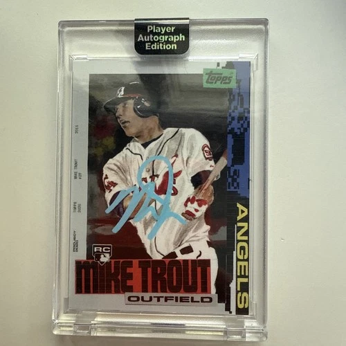 2020 Topps Project 2020 - 2011 Topps Update Mike Trout Jacob Rochester AUTO 1/10