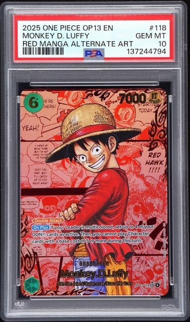 ENGLISH ONE PIECE CARRYING ON HIS WILL RED MANGA ALT ART MONKEY D