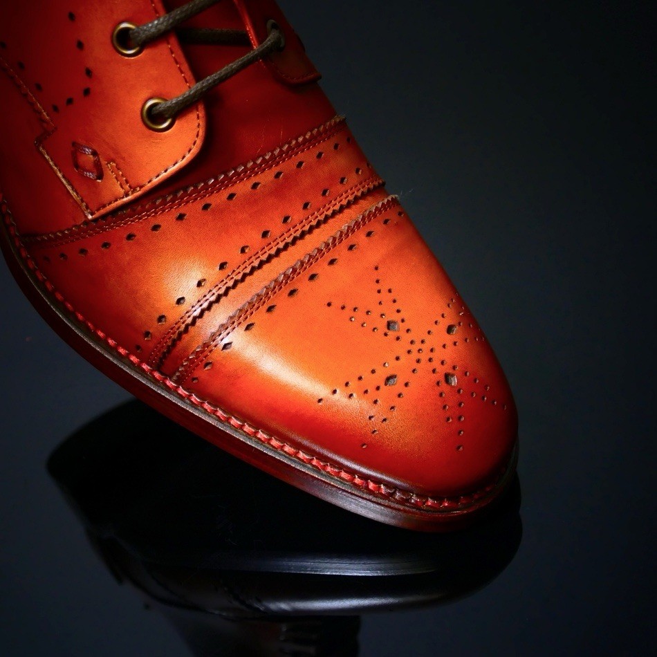 Jeffery West Warney Cricket Front Derby Boots Crust Caramel Leather 9.5 image 9