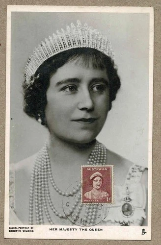 Australia 1d Her Majesty the Queen QEI Dorothy Wilder Maxicard not FDI