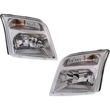 Left Right Side Headlights For Ford Transit Connect 2010-2013 Halogen W Bulbs