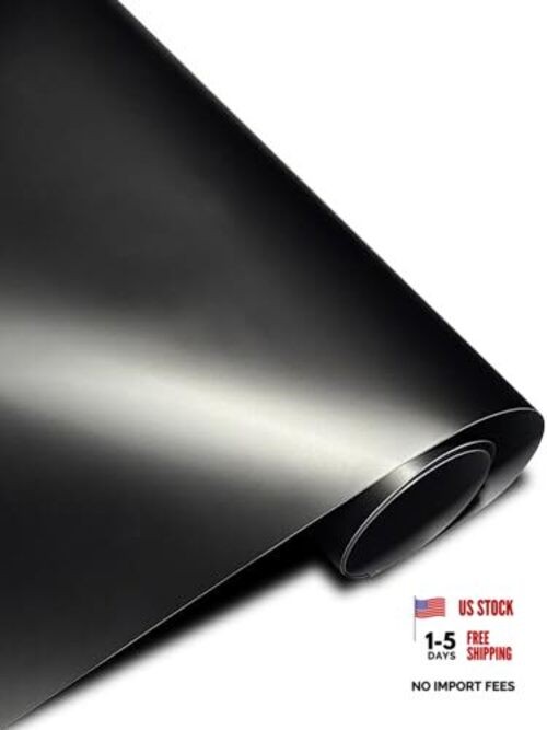 Vinyl Wrap for Cars, Body Protection, Scratch Resistance, 1ft 1*5ft Matte Black