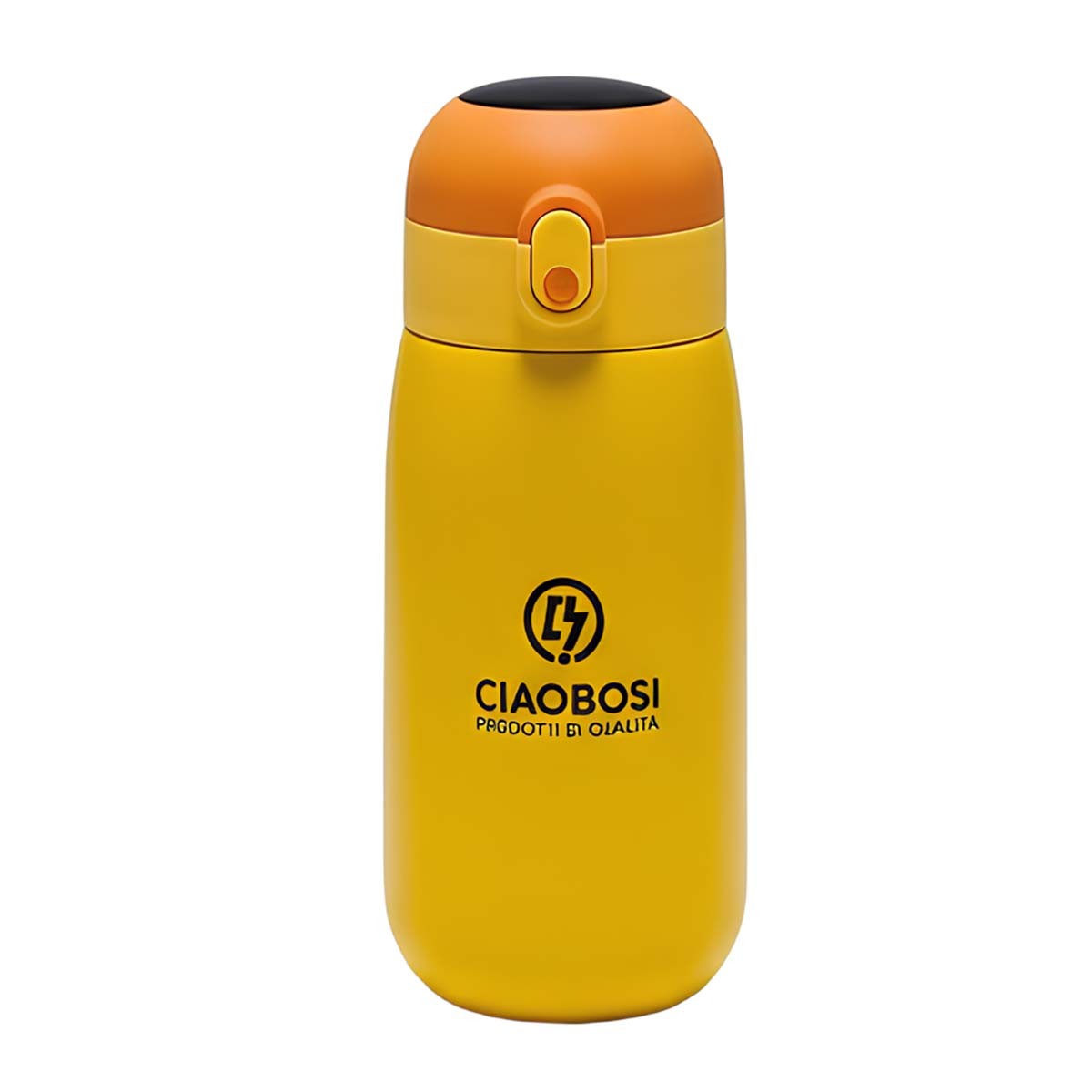 Gourde isotherme 420 ml jaune pour éviter les boissons brûlantes de votre enfant