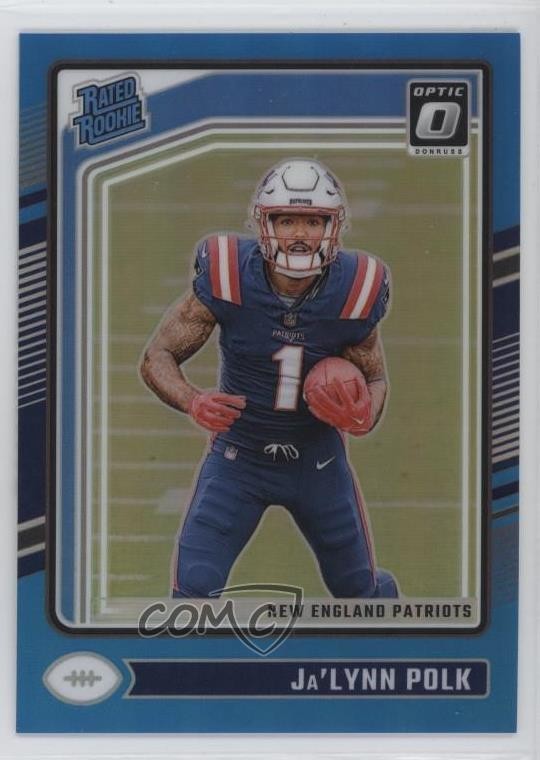 2024 Panini Donruss Optic Rated Rookie Aqua Prizm /299 Ja'Lynn Polk #240 19l7