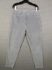 Levis Womens Pants 12 Gray Corduroy Vintage USA Made Y2K 90s VTG Classic Street
