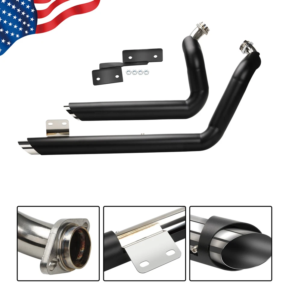 Shortshots Staggered Exhaust Pipes System For Harley Street 500 Stree 750 2015+ - Image 4 of 4