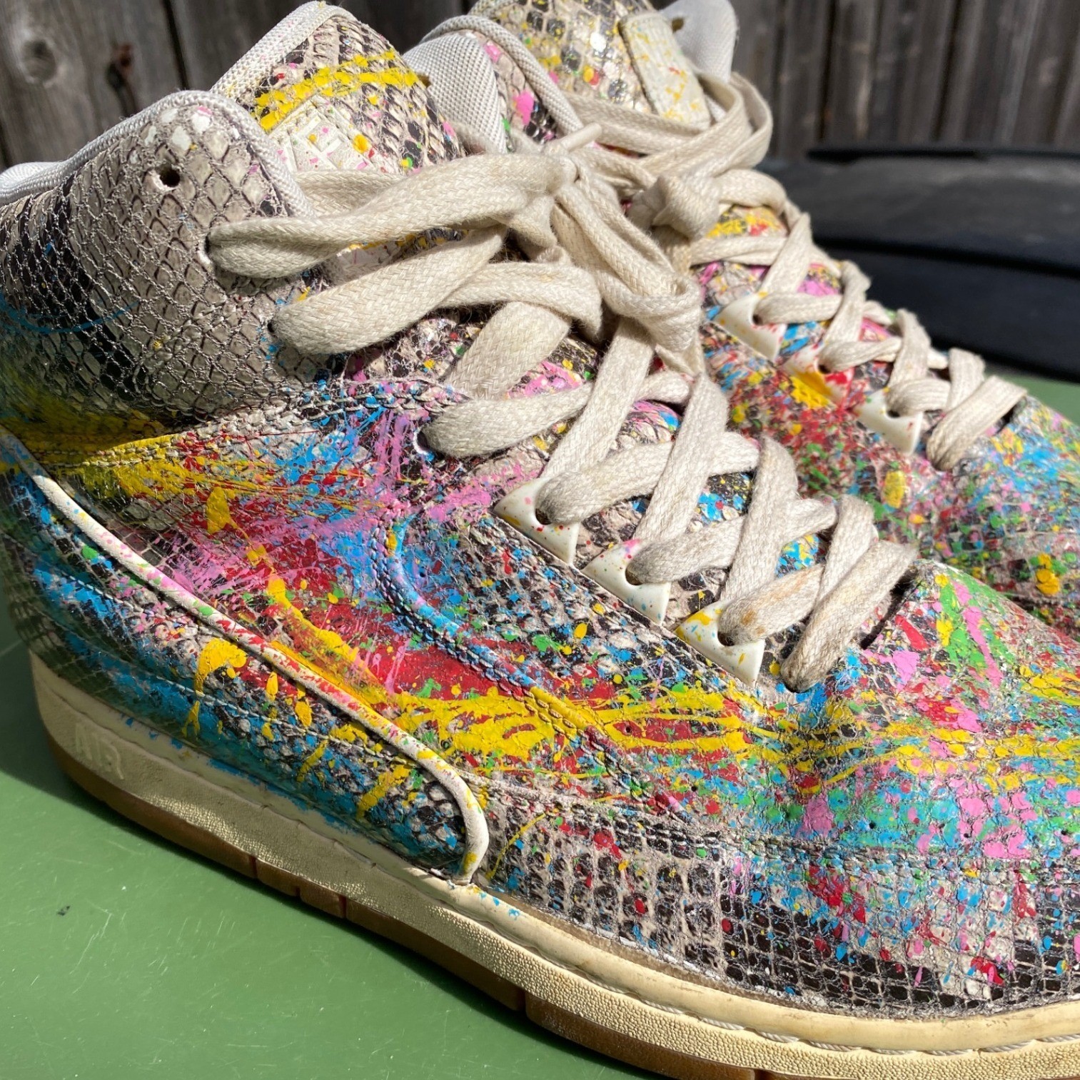 Nike Air Python PRM Snakeskin Paint Splatter Mens… - image 10
