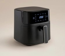 Image of Black 6L Digital Air Fryer Non-Stick Touch LED Panel BRAND NEW FREE DELIVERY