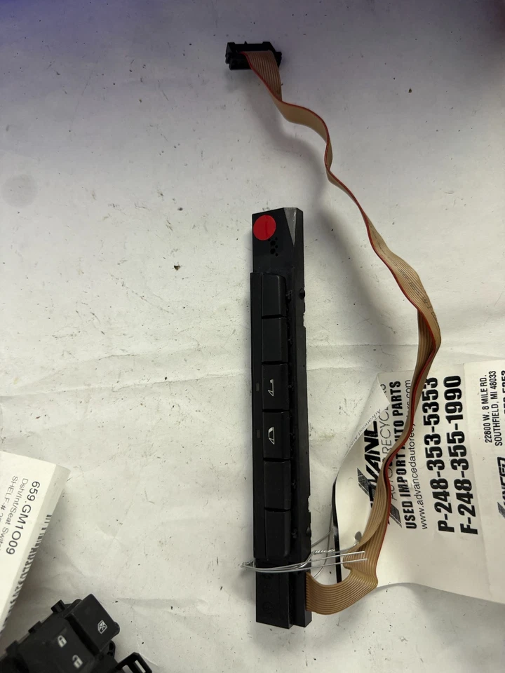 Interruptor de controle de teto superior dobrável conversível BMW 128i 2008 - 2013 9181244 fabricante de equipamento original - Imagem 2 de 4