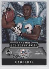 2005 Upper Deck Portraits Rookie Portraits Platinum 12/30 Ronnie Brown #113 0c3