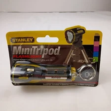 Stanley Mini Tripod Flashlight Keychain Long Life LED 2007 Brand New