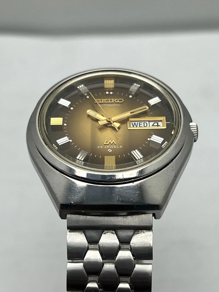 Vintage 1974 SEIKO LORD MATIC Brown Dial Kanji Days 5606-7300 Automatic Watch - Image 4 of 4