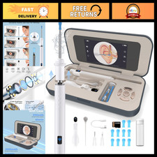 Ear Wax Removal Tool with Camera, 1080P HD Otoscope, LED Lights, Charging Case,