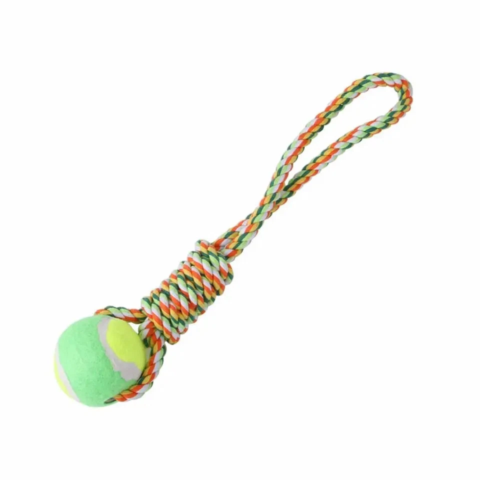 Hund Spielzeug Spring Pole Seil 5m Baumwolle Zahnen Übung langlebig - Bild 2 von 4