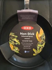 OXO Enhanced 10" Frying Pan Skillet, PFAS-Free Ceramic Nonstick, Hard-Anodized