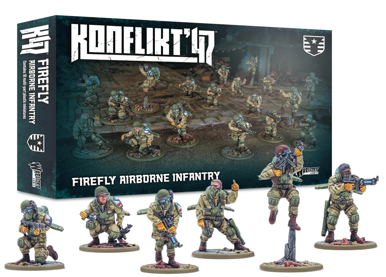 Warlord Games Firefly Airborne Infantry - United States Miniatures for Konflikt