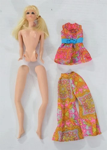 X-848 VINTAGE 1960'S MATTEL BARBIE TALKING PJ DOLL W TAGGED CLOTHING
