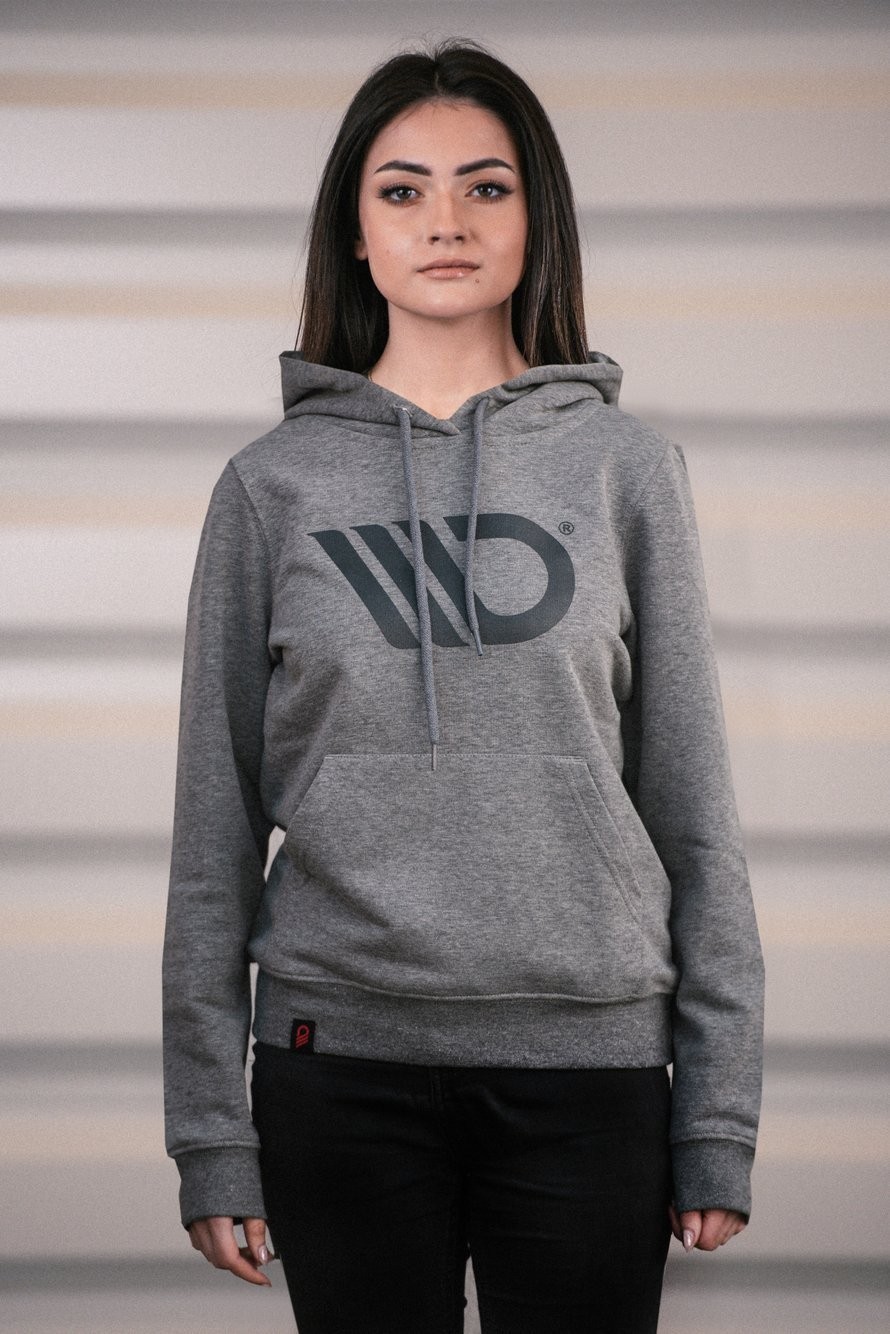 Sweat à capuche gris de qualité supérieure Maxton taille L