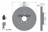 2X Bremsscheibe Pro Textar 92306303 FüR Tucson Tle Hyundai Tl Kia Sportage Suv 4