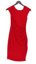 Oasis Bodycon Midi Dress UK8 in Red
