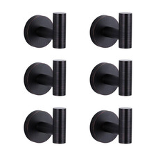  6 Pack Wall Mount Stainless Steel J-Hook Towel Hook Bath Hook in Oil Rubbed Br